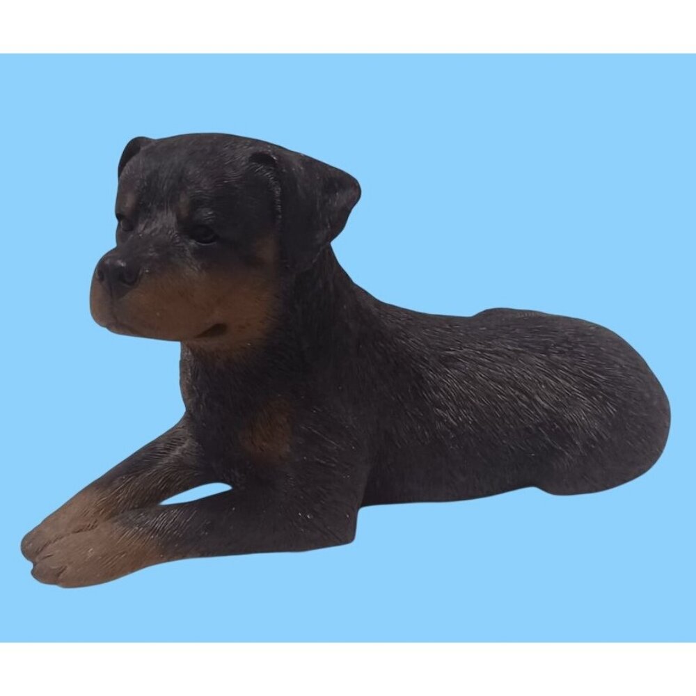 Vintage Sandicast Rottweiler Dog Sculpture 193 figurine Signed Sandra Brue 10'' - Picture 12 of 13